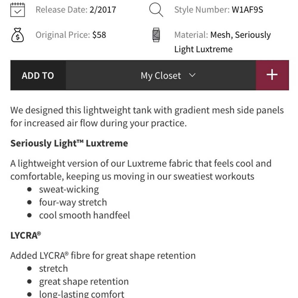 Lululemon Embodiment Racerback Mesh Side Tank - Picture 3 of 9